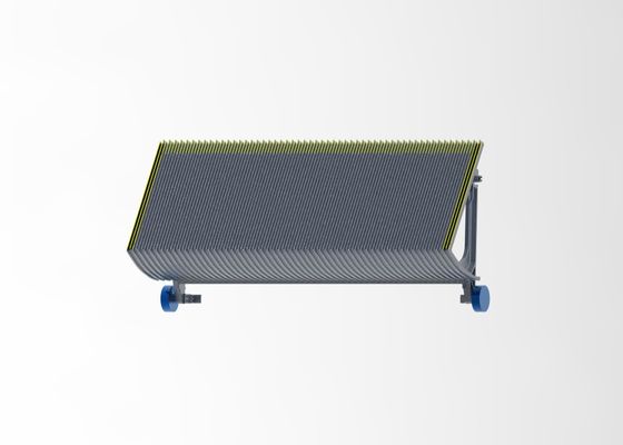 Type 800 Black Escalator Step  Escalator Pallets With 3 Sides Yellow Demarcation