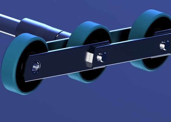 Escalator Spare Part Roller Inside Link Solid Axles Step Chain Pitch 135.46 Roller Dia 106.2