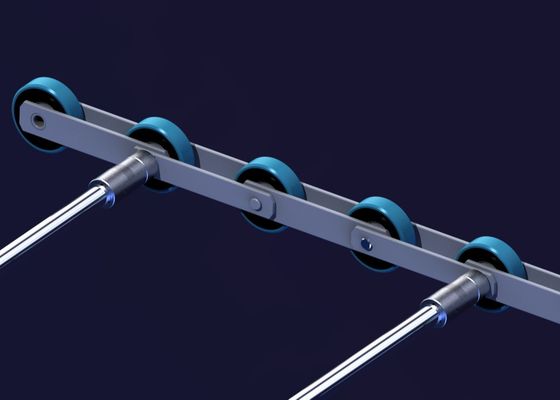 Escalator Spare Part Roller Inside Link Solid Axles Step Chain Pitch 135.46 Roller Dia 106.2